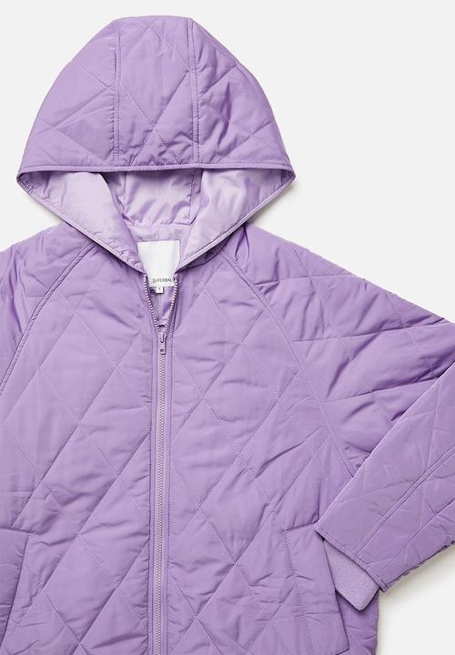 Superbalist - Quilted puffer coat - purple