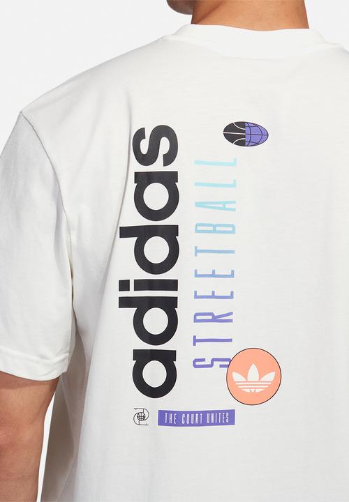 adidas Originals - Strball gfx tee - off white