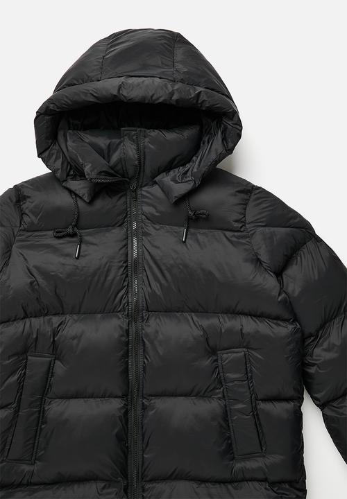 Superbalist - Mid length puffer - black