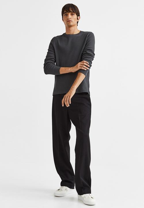 H&M - Jersey top slim fit - dark grey