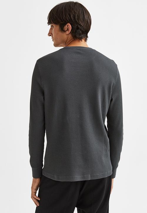 H&M - Jersey top slim fit - dark grey