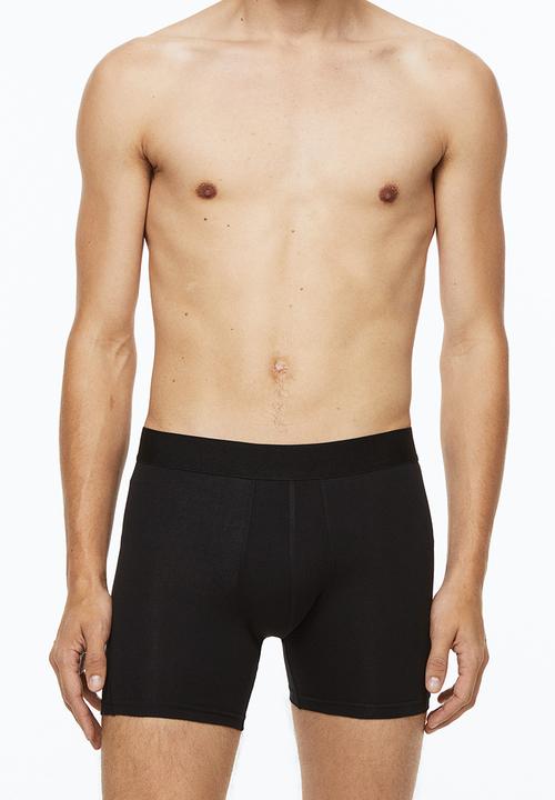 H&M - 3-pack xtra life™ mid trunks - black
