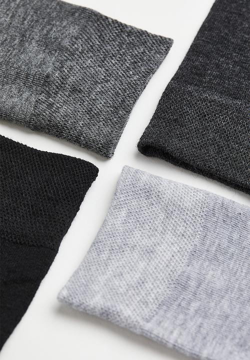 H&M - 5-pack socks - grey/black