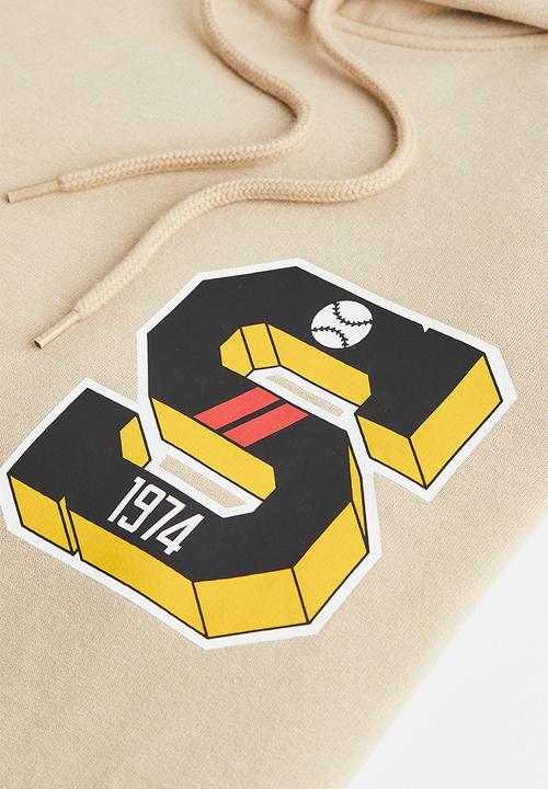 H&M - Regular fit hoodie - light beige/baseball