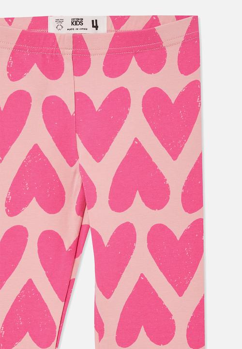 Cotton On - Huggie tights - marshmallow/hearts