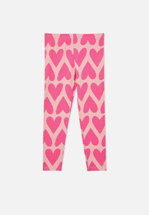 Cotton On - Huggie tights - marshmallow/hearts