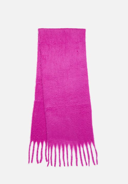 edit - Karla blanket fringed scarf - pink