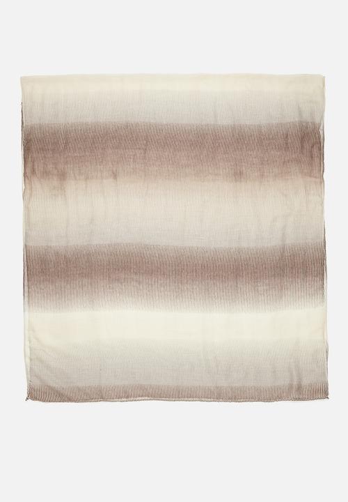 edit - Elsie  mid weight scarf - neutral 