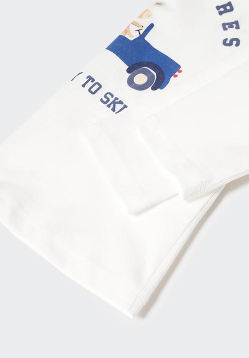 MANGO - T-shirt reno - natural