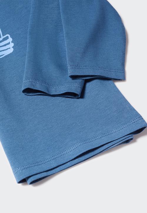 MANGO - T-shirt ski - blue