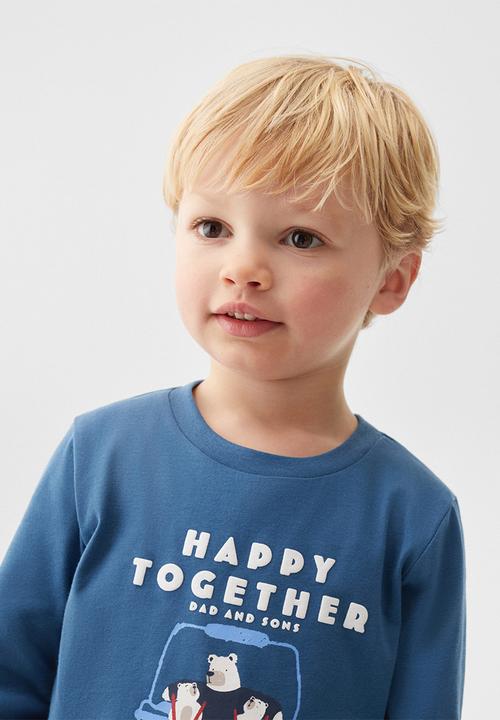 MANGO - T-shirt ski - blue