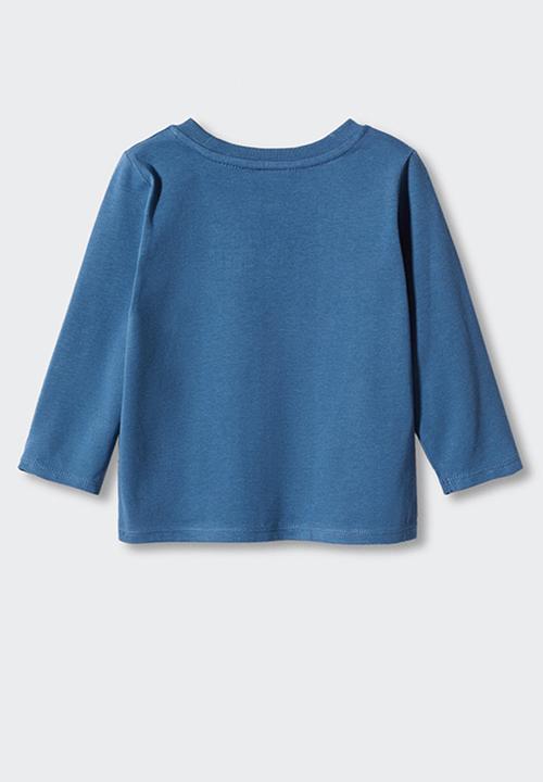 MANGO - T-shirt ski - blue