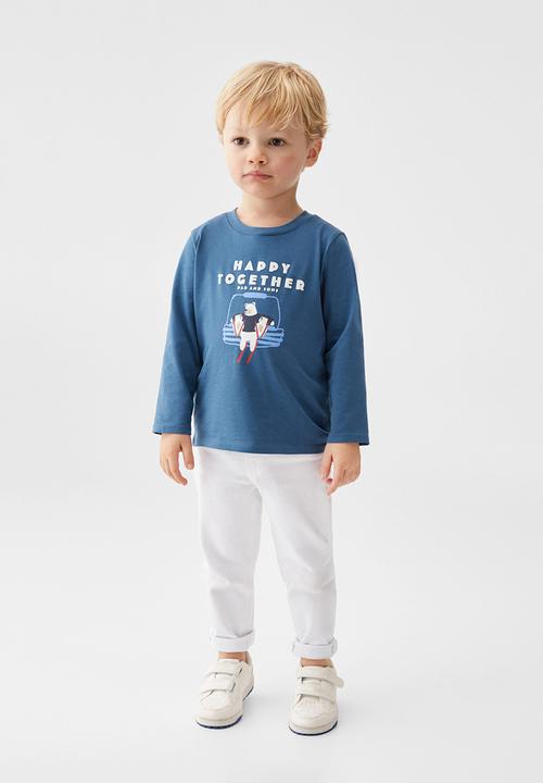 MANGO - T-shirt ski - blue