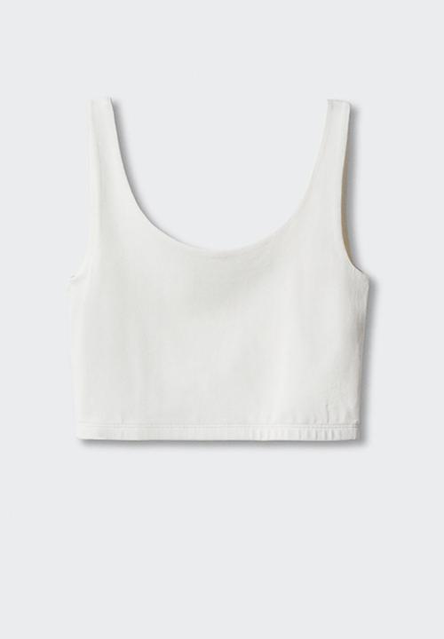 MANGO - T-shirt shortyt - natural
