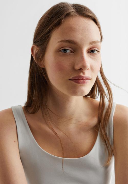 MANGO - T-shirt shortyt - natural