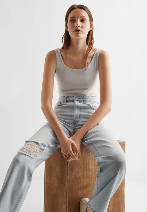 MANGO - T-shirt shortyt - natural