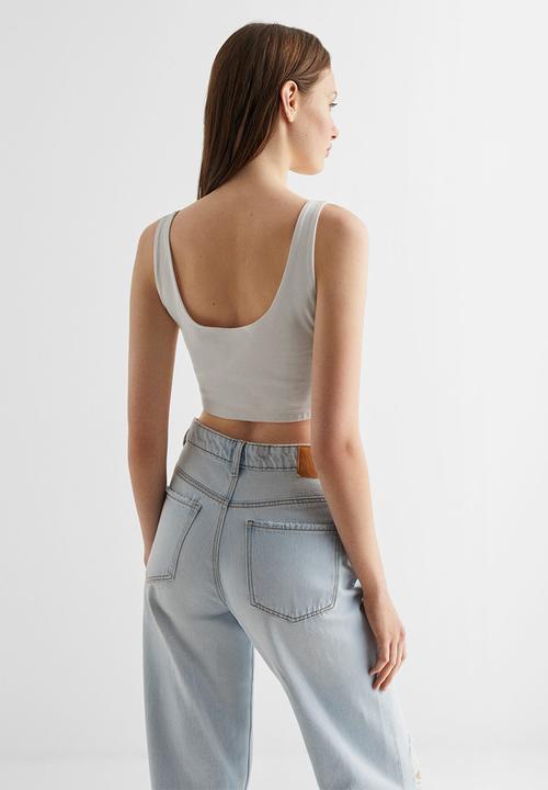 MANGO - T-shirt shortyt - natural