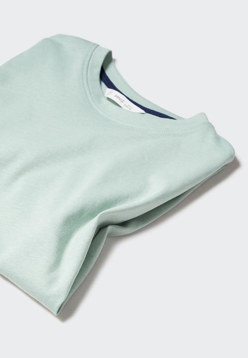 MANGO - T-shirt basic4 - green