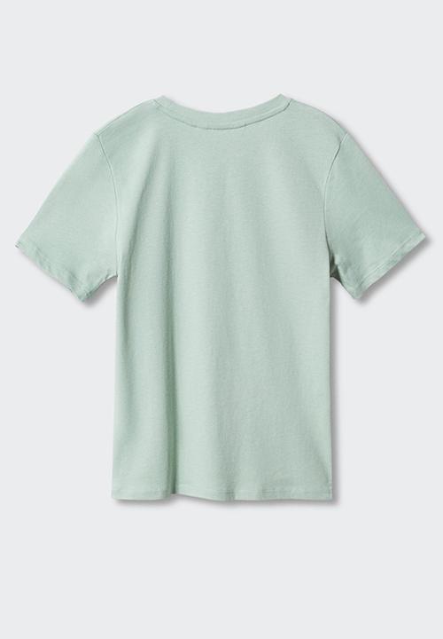 MANGO - T-shirt basic4 - green