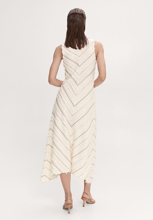 MANGO - Dress fleco - light beige