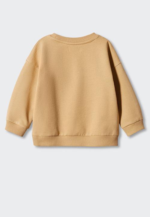 MANGO - Sweatshirt mouth - camel