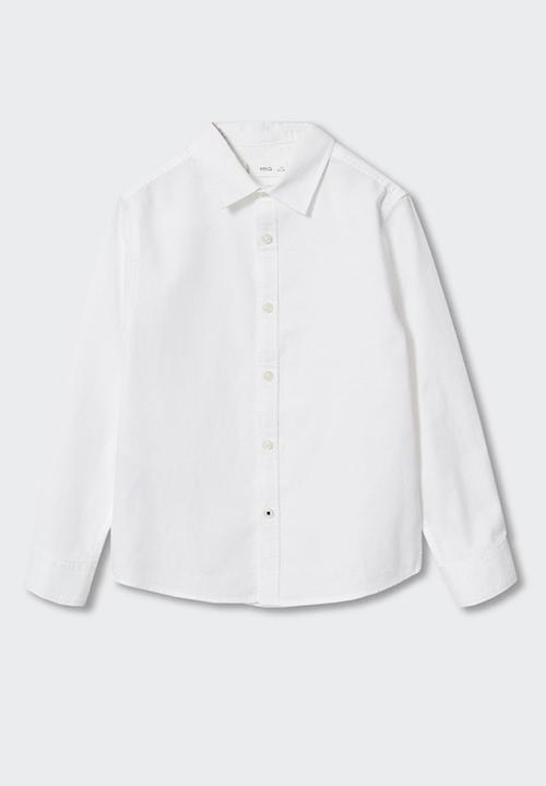 MANGO - Shirt oxford - white