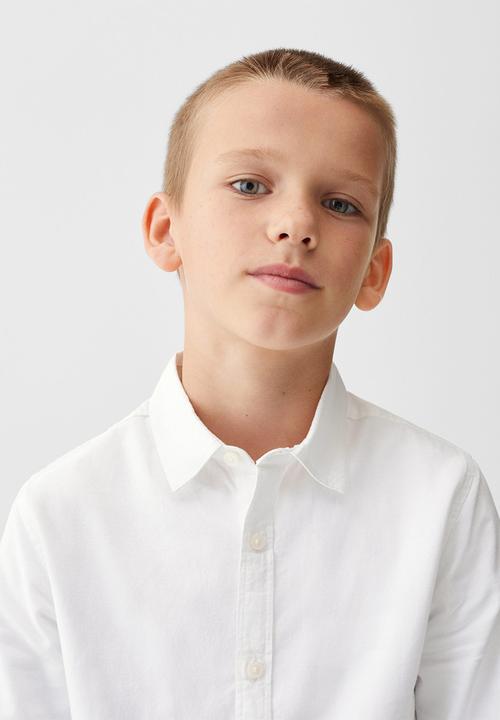 MANGO - Shirt oxford - white
