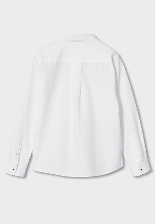 MANGO - Shirt oxford - white