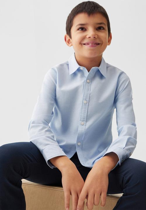 MANGO - Shirt oxford - blue