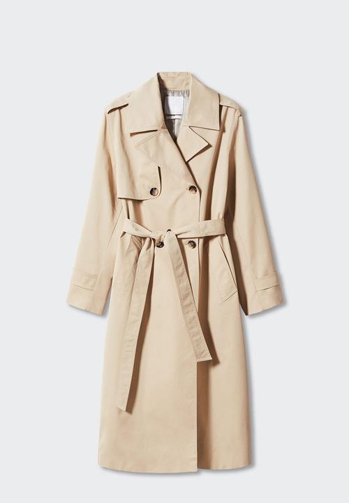 MANGO - Trench coat angela - light beige