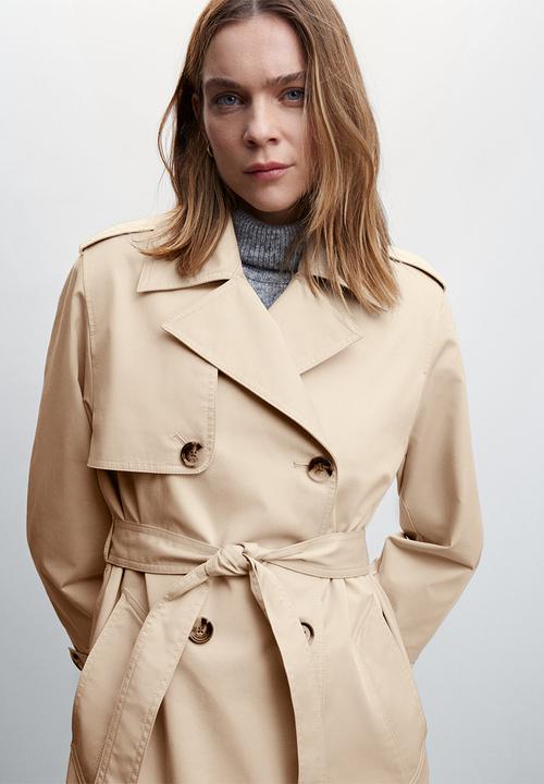 MANGO - Trench coat angela - light beige
