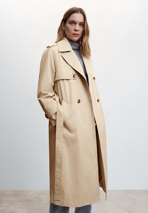 MANGO - Trench coat angela - light beige