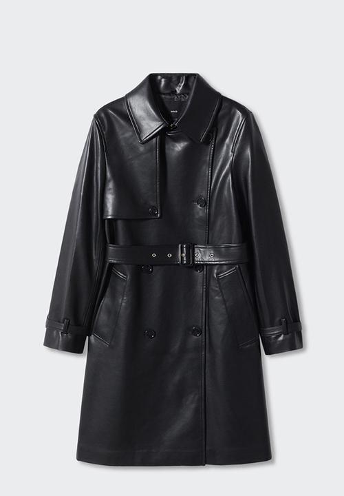 MANGO - Trench coat polanapu - black