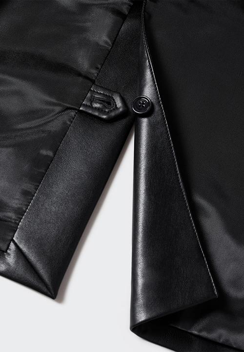 MANGO - Trench coat polanapu - black