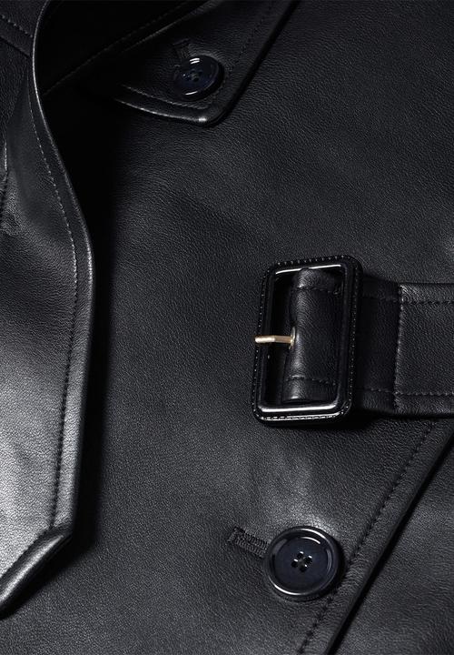 MANGO - Trench coat polanapu - black