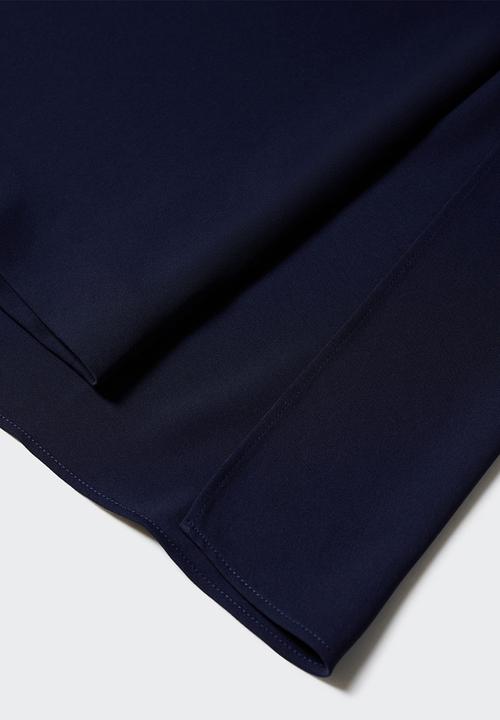MANGO - Dress lemon - dark blue