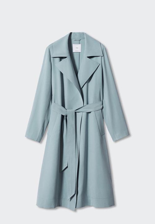 MANGO - Trench coat taxi - medium blue
