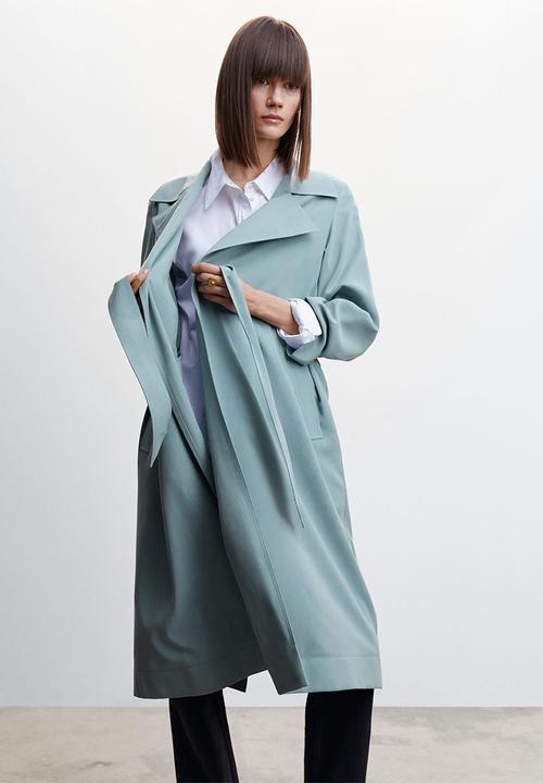 MANGO - Trench coat taxi - medium blue