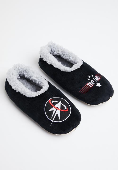 snoozies!® - Top dad slipper - black