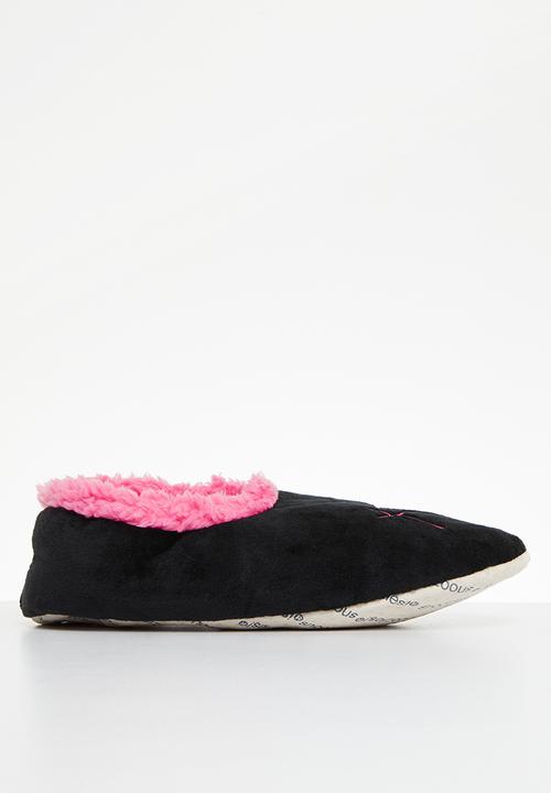 snoozies!® - Hello gorgeous slipper - black