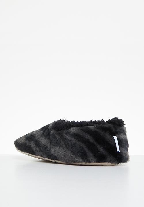 snoozies!® - Wild side 4 slipper - grey