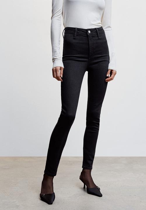 MANGO - Jeans jegging - black denim