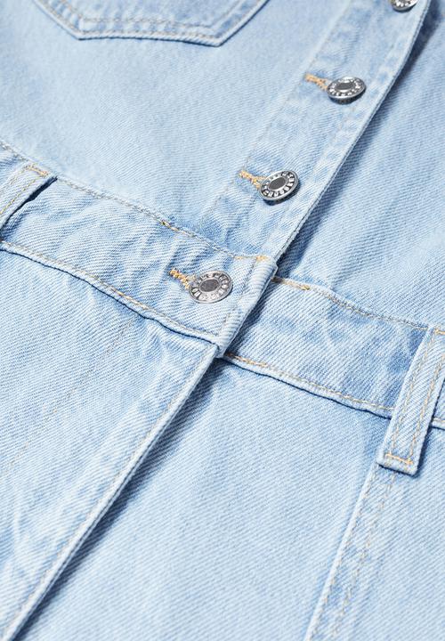 MANGO - One-piece suit susan - open blue