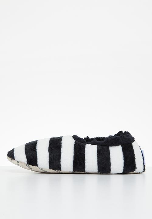snoozies!® - Positive negative 2 slipper - black & white