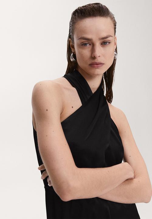 MANGO - One-piece suit top - black
