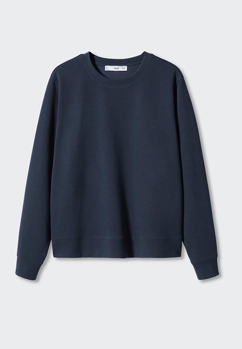 MANGO - Sweatshirt pique - navy