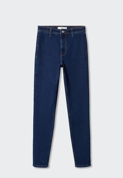 MANGO - Jeans jegging - open blue