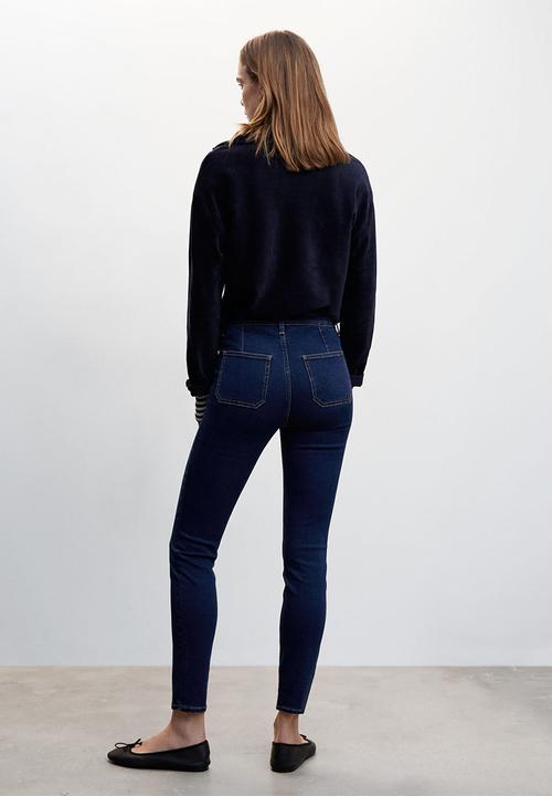 MANGO - Jeans jegging - open blue