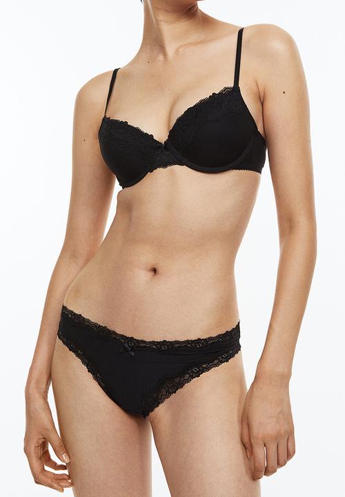H&M - 3-Pack brazilian briefs - black