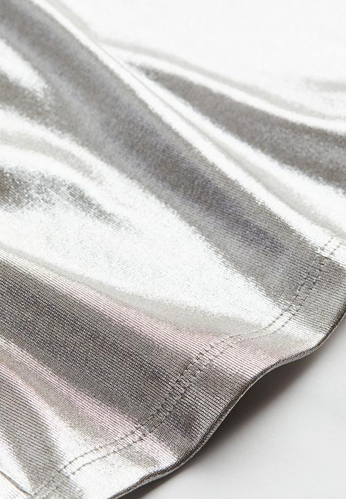 H&M - Polo-neck top - silver-coloured